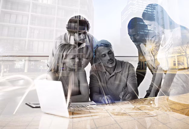 theyve-got-plans-this-city-multiple-exposure-shot-group-colleagues-working-their-office_590464-12954